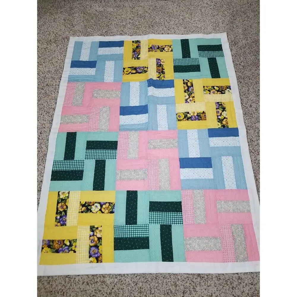 Patchwork Colorful Handstitched 37.5
